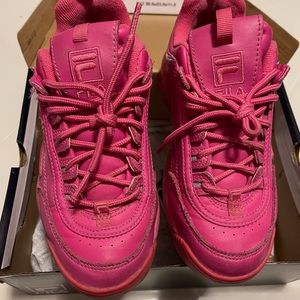 FILA DISRUPTOR II PREMIUM CHUNKY NEON HOT PINK